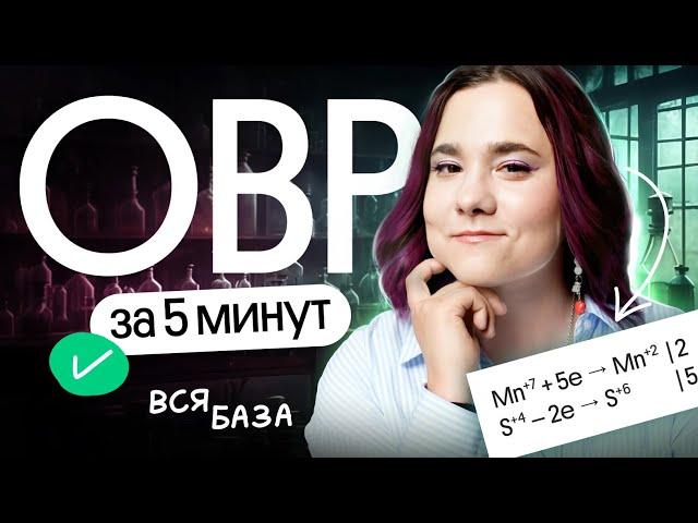 ОВР за 5 минутЭто база | ЕГЭ и ОГЭ по химии 2025