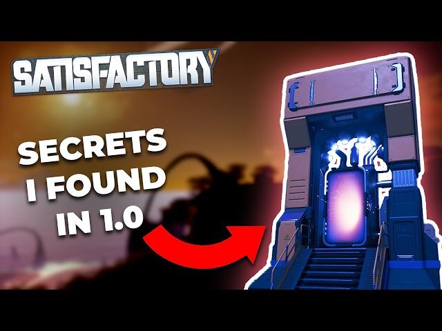 I Played Satisfactory 1.0 Early - Here are 5 Secrets I Found