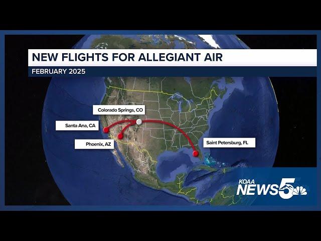 Allegiant Air offering new flights at the Colorado Springs Airport