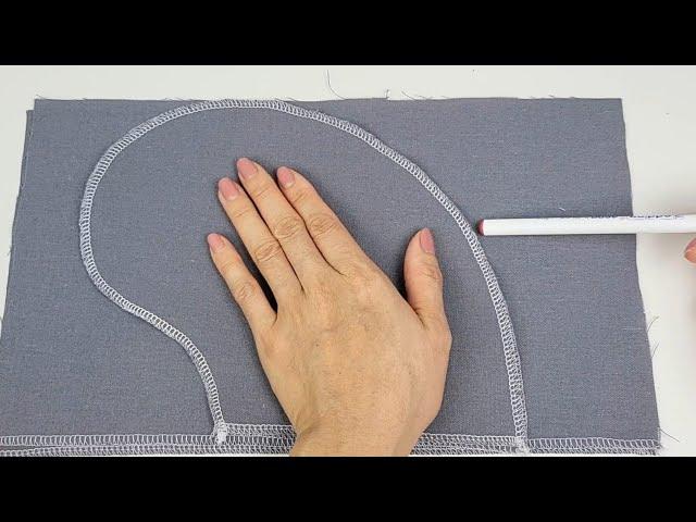 The easiest way to sew pockets to your clothes | Sewing tips and tricks