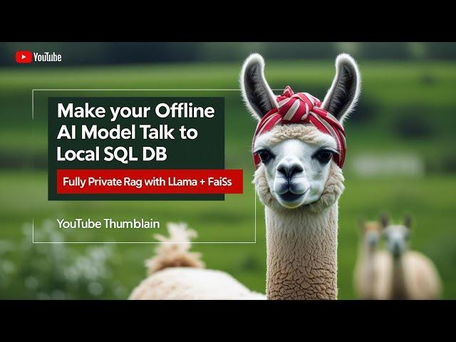 Make Your Offline AI Model Talk to Local SQL — Fully Private RAG with LLaMA + FAISS