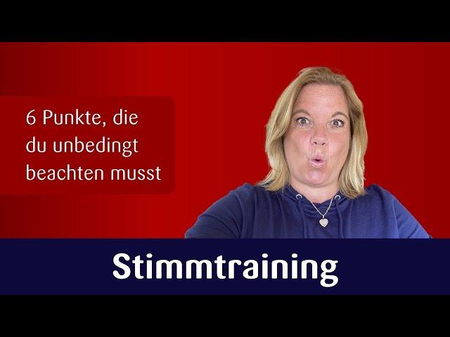 Stimmtraining - So trainierst du deine Stimme