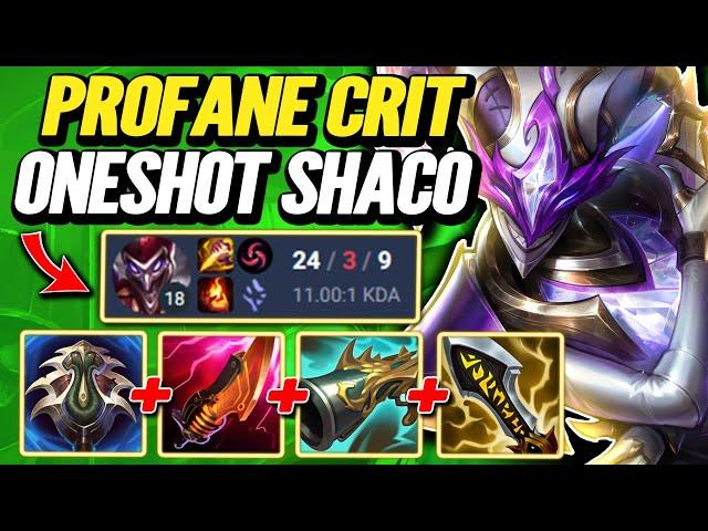 24 Kills Profane Crit Assassin Shaco! - S14 Plat [League of Legends] Full Gameplay - Infernal Shaco