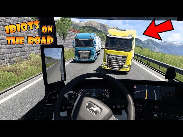 IDIOTS on the road #107 | Crashed an Undercover ADMIN | Real Hands Funny moments - ETS2 Multiplayer