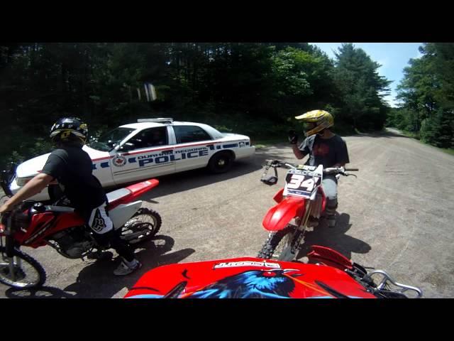 Pulled over on my Yamaha Raptor! Cops - Doing it right.