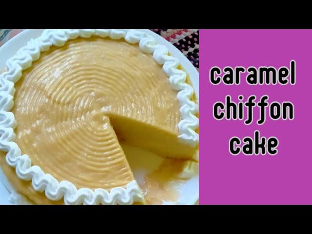 CARAMEL CHIFFON CAKE