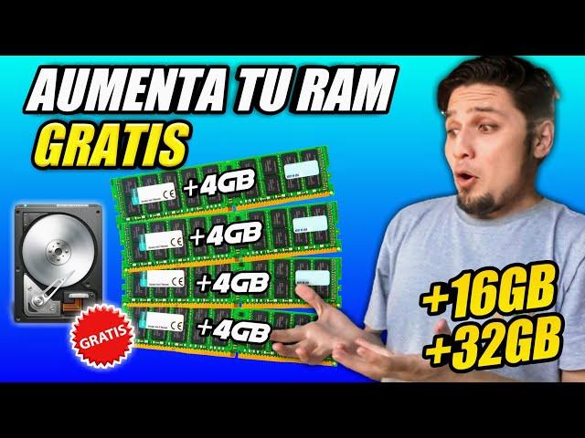 AUMENTA TU MEMORIA RAM UN 500% SIN DINERO!! COMO AUMENTAR MEMORIA VIRTUAL || WINDOWS 10, 7, 8