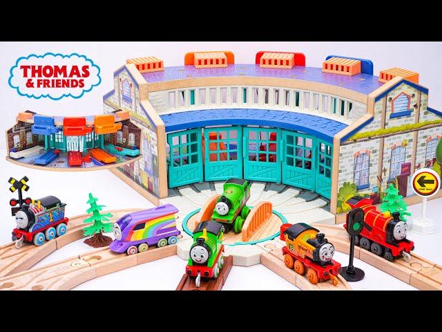 Thomas & Friends Track Toys Collection ASMR | Thomas & Friends Wooden Railway Tidmouth Train Set