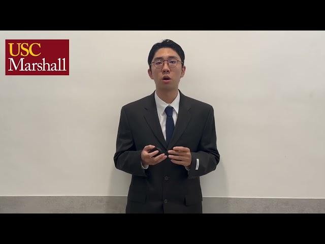 USC Marshall MS GSCM Video Essay 2025 Fall - CHENG YU HO