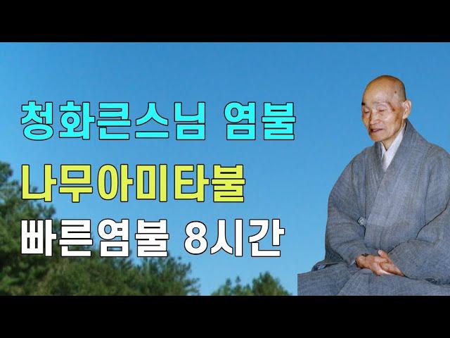 나무아미타불 빠른염불 청화큰스님 염불 8시간 천도법문기도 | 청화스님 염불수행 南無阿彌陀佛 念佛