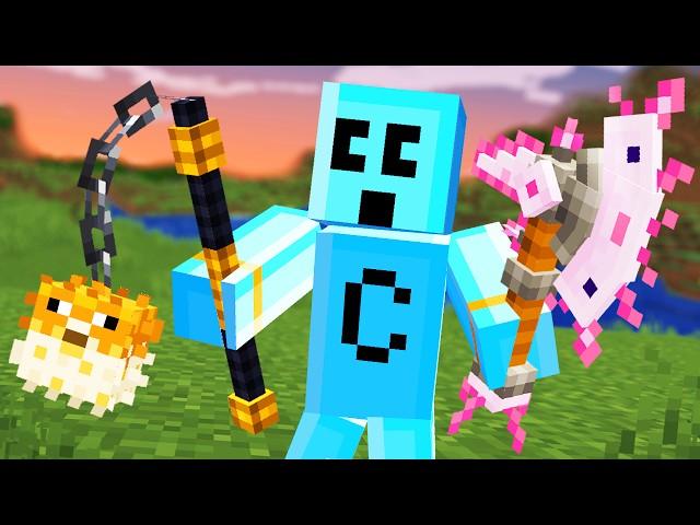 Minecraft but I can turn Mobs into Weapons