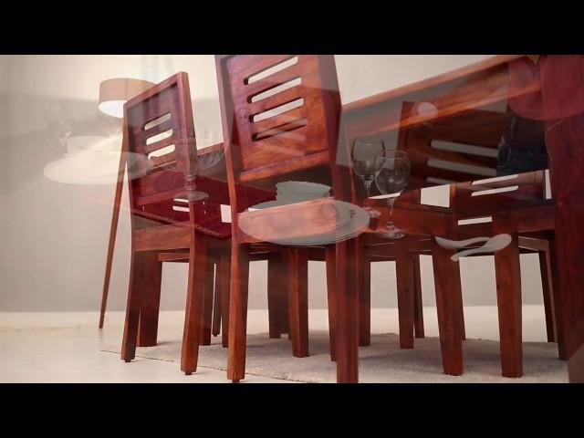 6 Seater Dining Table Set - Janet 6 Seater Dining Sets Online @ Wooden Street