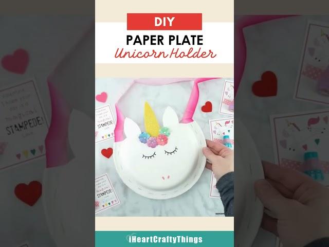  How to Make a Paper Plate Unicorn Holder | Easy Craft for Kids