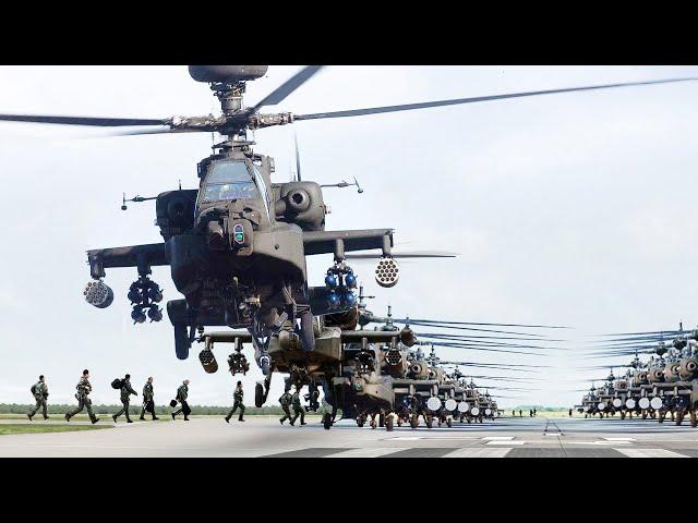 US Launches Massive Number of Feared AH-64s for Intense Aerial Mission