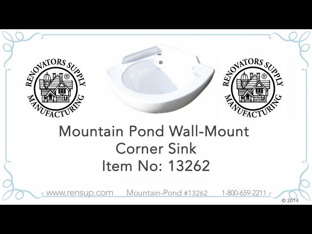 Mountain Pond Wall Mount Corner Sink | Renovator's Supply