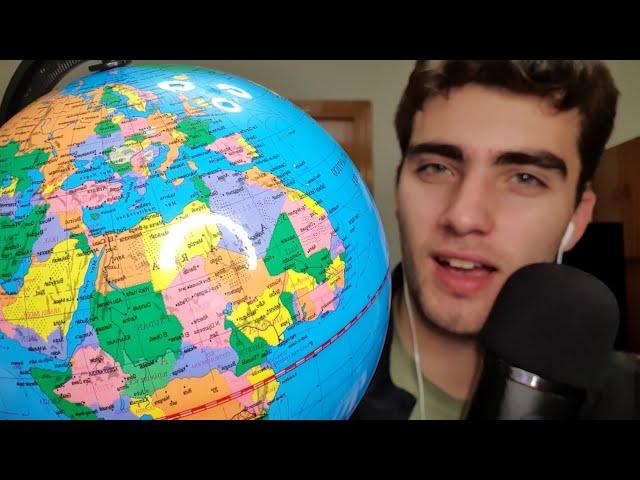 ASMR Fun Facts about Random Countries (with a Globe)