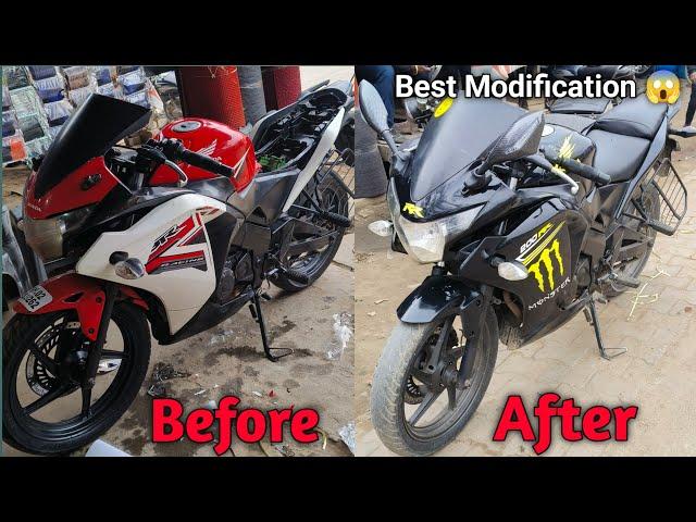 Honda CBR 150RR Black Vinyl Wrapping | CBR Modification | Kk Radium |