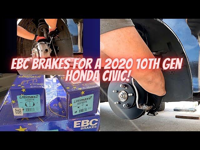 REPLACING THE FRONT BRAKES IN A 2020 HONDA CIVIC- ROTORS & PADS  10TH GEN - EBC ROTORS AND PADS