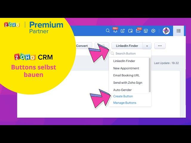 How-to: Buttons in Zoho CRM Enterprise Edition erstellen.