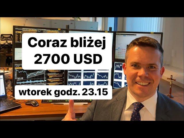 Znów coraz bliżej 2700 USD na złocie