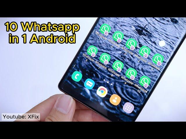 How to install 10 Whatsapp in 1 Android Phone