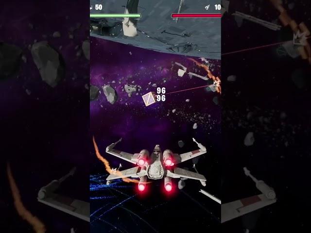 Epic Fortnite Space Battle: Taking Down a Star Destroyer in X-Wing!