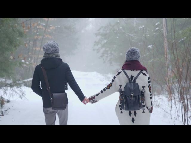 A winter wonderland date in Muskoka, ON