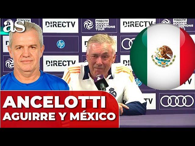 BRUTAL RESPUESTA ANCELOTTI sobre JAVIER AGUIRRE, MÉXICO y su SELECCIÓN | Real Madrid