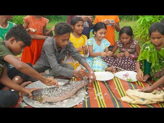 NOSTALGIC JUNKETING OF CHILDHOOD - Traditional Bengali Kids Picnic - Black Carp Fish Curry