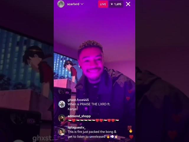 Scarlxrd - full IG live (11/08/2023)