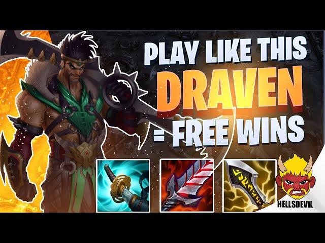 WILD RIFT | PLAY DRAVEN LIKE THIS = FREE WINS | Challenger Draven Gameplay | Guide & Build