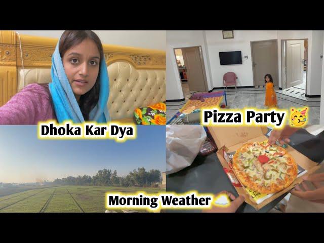 Pizza Party With Kidz Without Husband  Fruad Hogya 