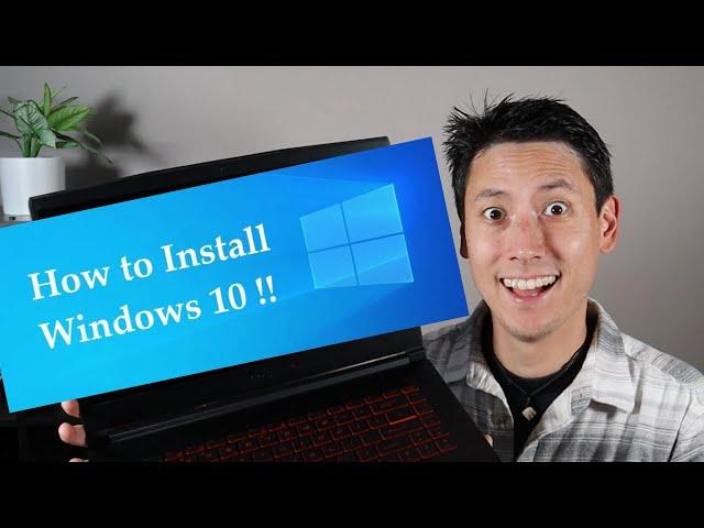 How To Install Windows 10 Onto HP Computer for FREE !!