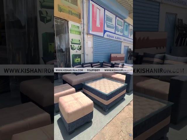 L Sofa Set , Kishan Iron Furniture, 9116998811, 7357319498. Jodhpur