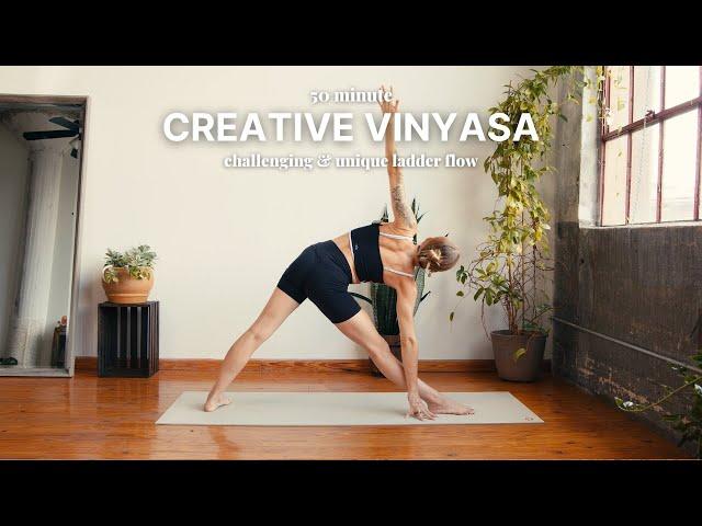 50 Minute Creative Power Vinyasa | challenging ladder flow