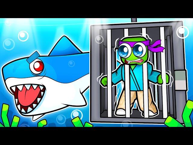 Enfermé Avec le Plus GROS REQUIN de ROBLOX !  SHARK ESCAPE TERROR !