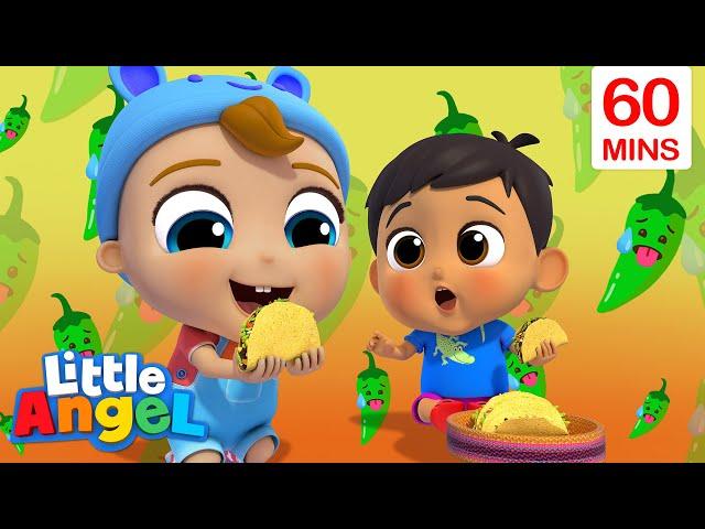 New Flavors Song (Tasting Hispanic Foods) + More Sharing Little Angel Kids Songs & Nursery Rhymes