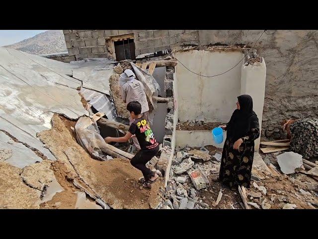 "Ravaged Serenity: Javad's Home Amidst Government's Heavy Hand"