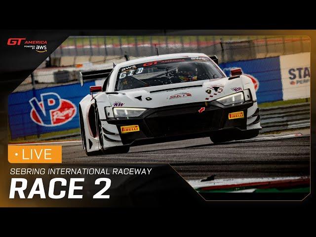 LIVE | Race 2 | Sebring International Raceway | GT America powered by AWS 2025