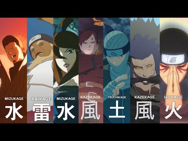 All Kages Ultimate & Team Ultimate Jutsu's (4k 60fps) Naruto Shippuden Ultimate Ninja Storm 4