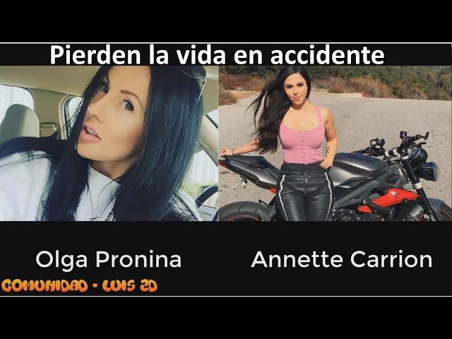 Moteras - Olga Pronina y Annette Carrion, mueren en accidente