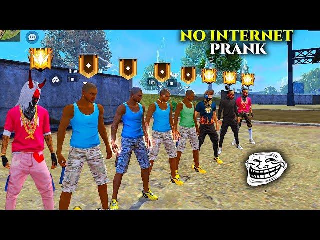 NooB No Internet Prank | FREE FIRE FUNNY GAMEPLAY | NADIYA FF