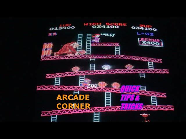 Arcade Corner: Quick Tip & Tricks: Donkey Kong Controlling Barrels