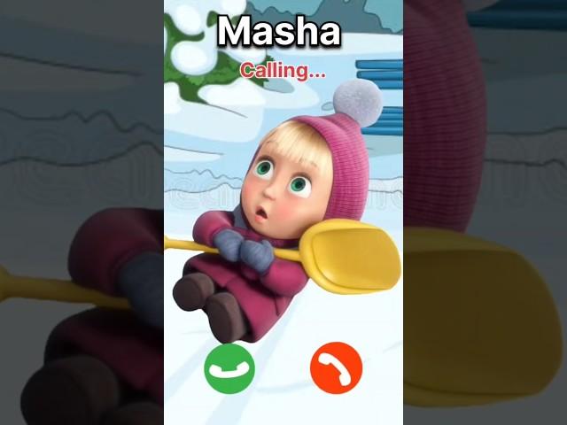 masha calling #masha #calling #funny #cartoon #iphoneringtone #shorts