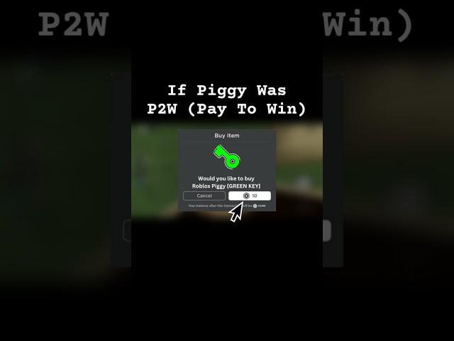 If Roblox Piggy was PAY-TO-WIN #roblox #robloxpiggy #minebloxfusion