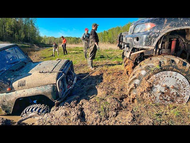 OFF ROAD Subaru и BMW X5 едут через реку вместе с УАЗами Land Rover всех сделал?