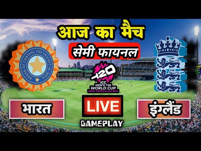 LIVE - IND vs ENG T20 WC Cricket Match Today | Semi Final | Cricket 24 Gameplay #indvseng