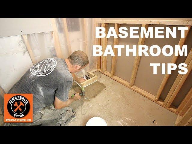 How to Install a Basement Bathroom (Awesome Quick Tips) -- by Home Repair Tutor