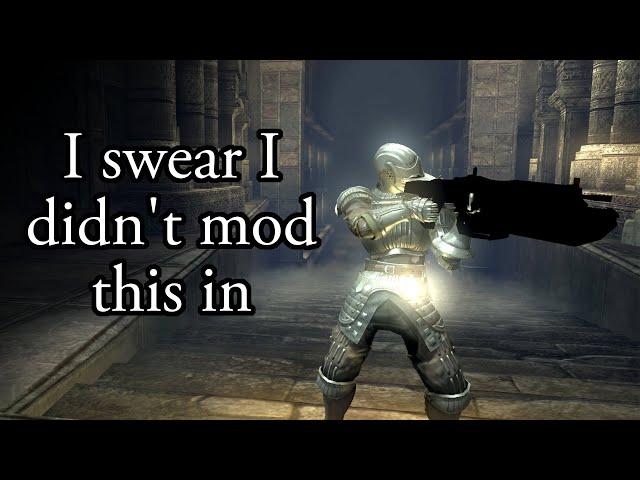 Why is there a gun in Demon's Souls?