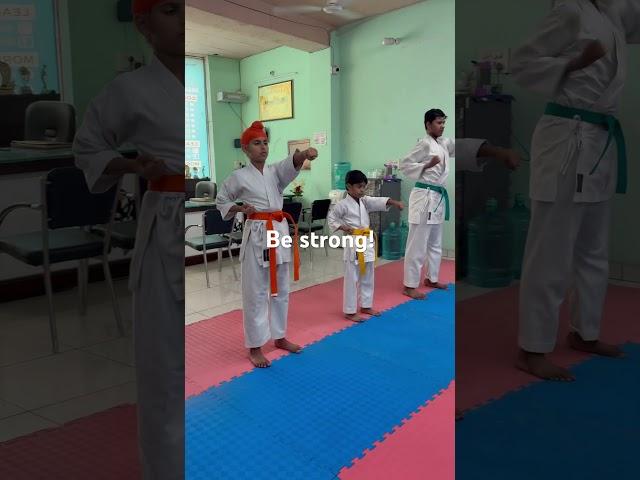 Be strong!   #Karate #tranding  #kids  #trannig